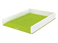 Een Brievenbak Leitz WOW A4 wit/groen koop je bij Van Leeuwen Boeken- en kantoorartikelen