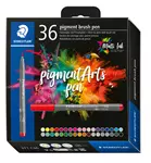 Een Brushpen Staedtler PigmentArts set à 36 kleuren koop je bij Goedkope Kantoorbenodigdheden