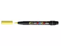Een Brushverfstift Posca PCF350 1-10mm geel koop je bij Totaal Kantoor Goeree