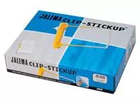Een Bundelmechaniek JalemaClip Stick-up geel zelfklevend koop je bij Totaal Kantoor Goeree