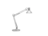 Een Bureaulamp MAUL Study voet excl.LED lamp E27 zilver koop je bij Kantoorvakhandel van der Heijde