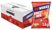 Een Chips Popworks Sweet BBQ 16gr koop je bij NiceSupplies.nl