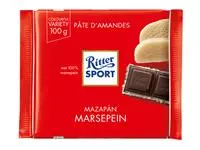 Een Chocolade Ritter Sport puur-marsepein 100gr koop je bij Totaal Kantoor Goeree