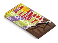 Een Chocolade Tony's Chocolonely melk karamel pecan crunch reep 90 gram koop je bij Technipa Kantoorefficiency
