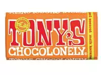 Een Chocolade Tony&#39;s Chocolonely melk karamel zeezout reep 180gr koop je bij EconOffice