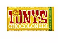 Chocolade Tony&#39;s Chocolonely melk noga reep 180gr