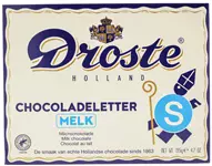 Chocoladeletter Droste melk &quot;S&quot; 135gr