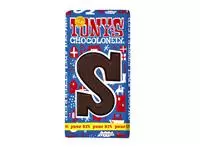 Chocoladeletter Tony&#39;s Chocolonely puur S 180gr