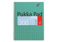 Collegeblok Pukka Pad Jotta A4 lijn 4-gaats 200 pagina&#39;s 80gr groen