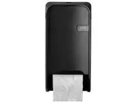 Een Toiletpapierdispenser QuartzLine Q1 doprol duo zwart 441051 koop je bij Totaal Kantoor Goeree