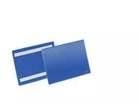 Een Documenthoes Durable zelfklevend A5 liggend blauw koop je bij EconOffice