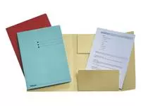 Een Dossiermap Esselte A4 3 kleppen manilla 275gr blauw koop je bij EconOffice