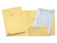 Een Dossiermap Esselte A4 3 kleppen manilla 275gr geel koop je bij EconOffice