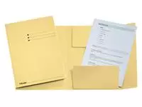 Een Dossiermap Esselte folio 3 kleppen manilla 275gr geel koop je bij Van Leeuwen Boeken- en kantoorartikelen