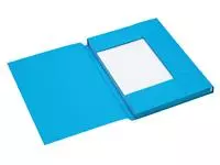 Een Dossiermap Secolor A4 3 kleppen 225gr blauw koop je bij EconOffice