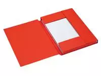 Een Dossiermap Secolor A4 3 kleppen 225gr rood koop je bij Goedkope Kantoorbenodigdheden