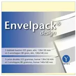 Een Dubbele kaart Papyrus Envelpack Design vierkant 140x140mm ivoor 894440 koop je bij The Cartridge Company