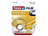 Een Dubbelzijdige plakband Tesa film 12mmx7.5m met dispenser koop je bij EconOffice