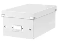 Een Dvd Box Leitz WOW Click &amp; Store 206x147x352mm wit koop je bij Kantoorvakhandel van der Heijde