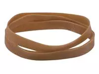 Een Elastiek Standard Rubber Bands 109 230x16mm 500gr 35 stuks bruin koop je bij Van Leeuwen Boeken- en kantoorartikelen