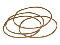 Een Elastiek Standard Rubber Bands 22 100x1.5mm 1kg 2660 stuks bruin koop je bij Van Leeuwen Boeken- en kantoorartikelen