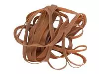 Een Elastiek Standard Rubber Bands 34 100x2.5mm 500gr 800 stuks bruin koop je bij EconOffice