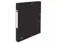 Een Elastobox Oxford Top File+ A4 25mm zwart koop je bij Van Leeuwen Boeken- en kantoorartikelen