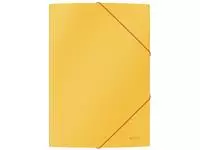 Een Elastomap Leitz Cosy A4 3-kleps geel koop je bij Van Leeuwen Boeken- en kantoorartikelen