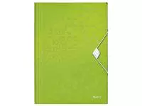 Een Elastomap Leitz WOW A4 3 kleppen PP groen koop je bij Van Leeuwen Boeken- en kantoorartikelen