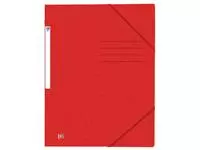 Een Elastomap Oxford Top File+ A4 3 kleppen 390gr rood koop je bij EconOffice
