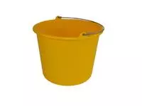 Een Emmer Cleaninq 12 liter geel koop je bij Van Leeuwen Boeken- en kantoorartikelen