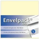 Een Enkele kaart Papyrus Envelpack Design A6 105x148mm ivoor 894420 koop je bij Goedkope Kantoorbenodigdheden