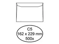 Een Envelop Hermes bank C5 162x229mm gegomd wit doos à 500 stuks koop je bij Van Hoye Kantoor BV