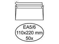 Een Envelop Hermes bank EA5/6 110x220mm zelfklevend wit pak à 50 stuks koop je bij Totaal Kantoor Goeree
