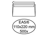 Een Envelop Hermes bank EA5/6 110x220mm zelfklevend wit doos à 500 stuks koop je bij Van Hoye Kantoor BV