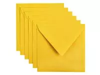 Een Envelop Papicolor 140x140mm dottergeel koop je bij Van Leeuwen Boeken- en kantoorartikelen
