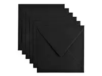 Een Envelop Papicolor 140x140mm ravenzwart koop je bij Van Leeuwen Boeken- en kantoorartikelen