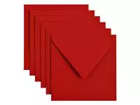 Een Envelop Papicolor 140x140mm rood koop je bij Van Leeuwen Boeken- en kantoorartikelen