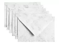 Een Envelop Papicolor C6 114x162mm marble grijs koop je bij L&amp;N Partners voor Partners B.V.