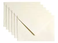 Een Envelop Papicolor C6 114x162mm metallic ivoor koop je bij Van Leeuwen Boeken- en kantoorartikelen