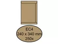 Een Envelop Quantore akte EC4 240x340mm bruinkraft 250stuks koop je bij Van Leeuwen Boeken- en kantoorartikelen