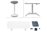 Een Ergo Elektrische thuiswerkplek set Leitz pakket 2 koop je bij EconOffice