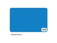Een Etalagekarton Folia 1-zijdig 48x68cm 380gr nr312 middenblauw koop je bij Van Hoye Kantoor BV