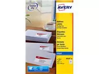 Een Etiket Avery J8160-40 63.5x38.1mm wit 840stuks koop je bij Totaal Kantoor Goeree