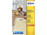 Een Etiket Avery L4737REV-25 63.5x29.6mm afneembaar wit 675stuks koop je bij Van Hoye Kantoor BV
