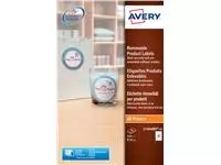 Een Etiket Avery L7104REV-20 60mm afneembaar wit 240stuks koop je bij EconOffice