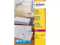 Een Etiket Avery L7160-40 63.5x38.1mm wit 840stuks koop je bij Kantoorvakhandel van der Heijde