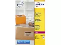 Een Etiket Avery L7565-25 99.1x67.7mm transparant 200stuks koop je bij Kantoorvakhandel van der Heijde