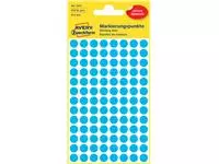 Een Etiket Avery Zweckform 3011 rond 8mm blauw 416stuks koop je bij EconOffice
