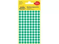 Een Etiket Avery Zweckform 3012 rond 8mm groen 416stuks koop je bij EconOffice